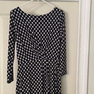 GILLI Black and White Patterned Dress size Medium